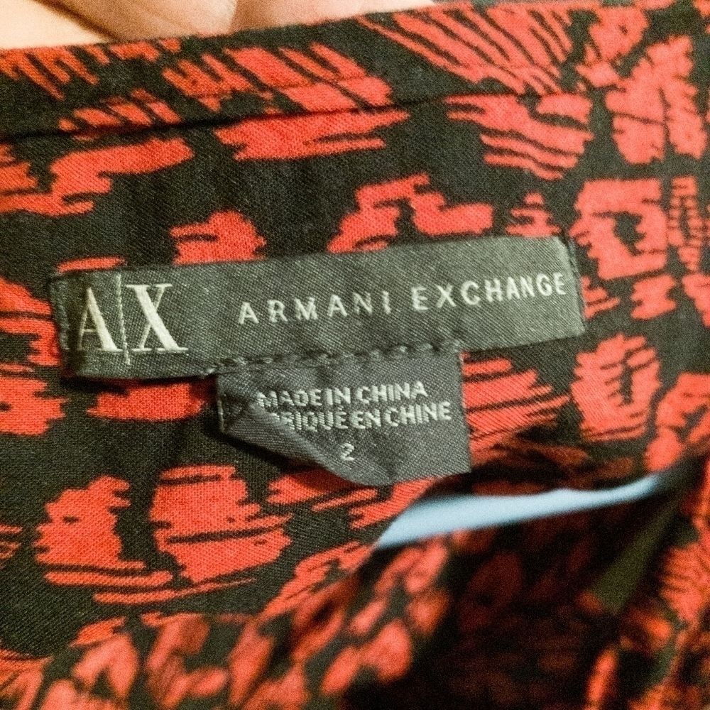 Armani Exchange Animal Print Romper Jumpsuit Size 2 - Picture 6 of 6